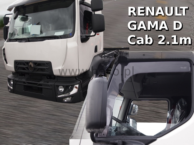 Deflektory na Renault Gama D Cab 2.1m od 2014