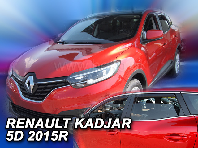 Deflektory na Renault Kadjar od 2015 (+zadné)