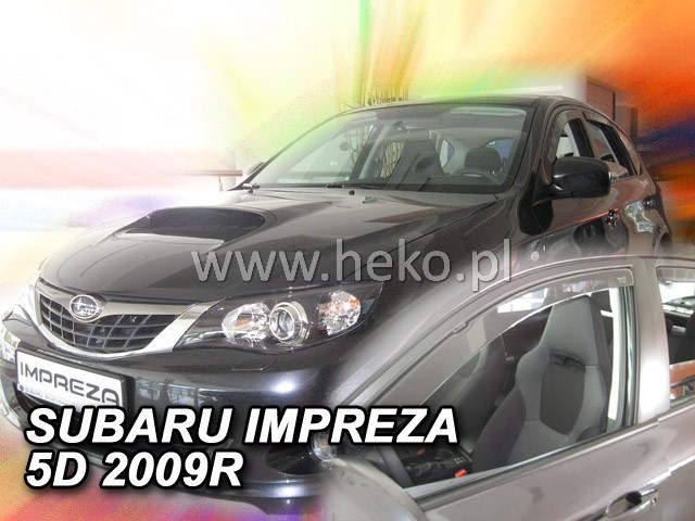 Deflektory na Subaru Impreza 2007-2011 (+zadné)