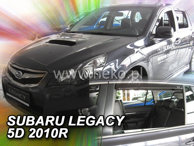 Deflektory na Subaru Legacy od 2009 (+zadné)