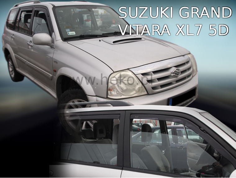 Deflektory na Suzuki Grand Vitara XL7, 5-dverová 1999-2005 (+zadné)