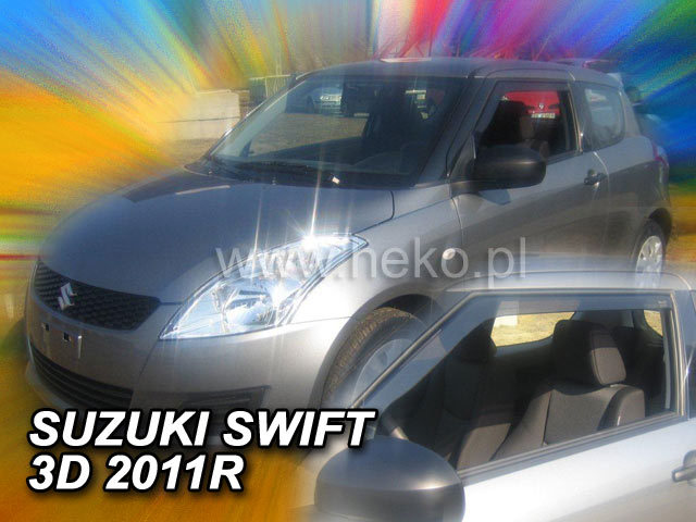 Deflektory na Suzuki Swift, 3-dverová 2010-2017