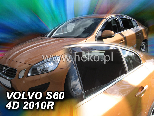 Deflektory na Volvo S60 2010-2018 (+zadné)