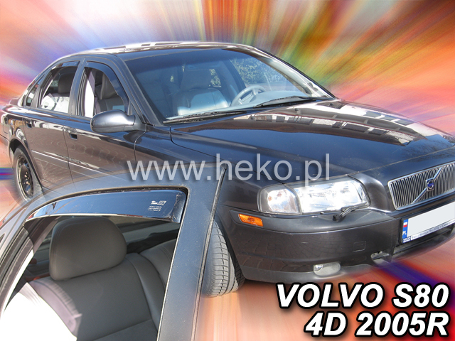 Deflektory na Volvo S80 1998-2006 (+zadné)