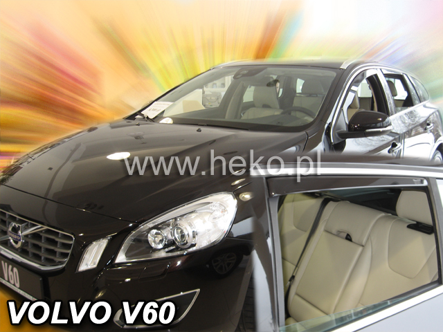 Deflektory na Volvo V60 2010-2018 (+zadné)