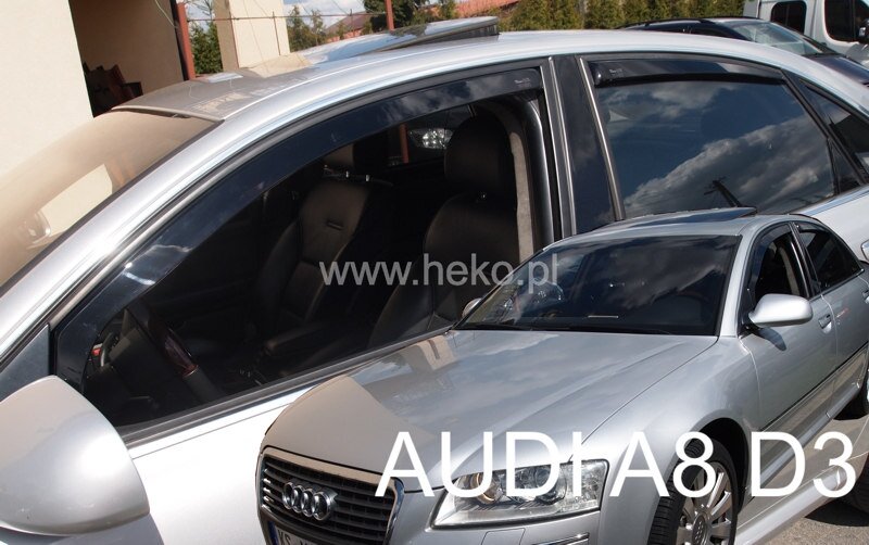 Deflektory na Audi A8 2002-2009 (+zadné)