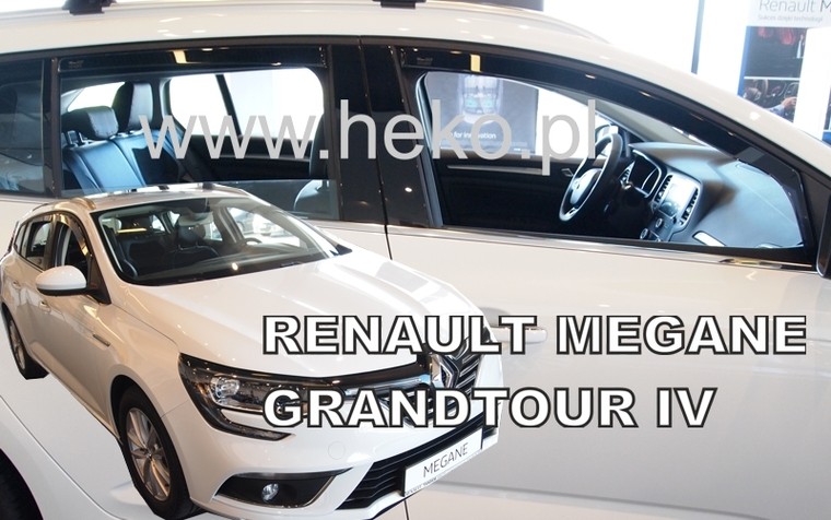 Deflektory na Renault Megane  Grandtour od 2016 (+zadné)