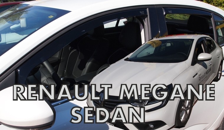 Deflektory na Renault Megane Sedan od 2016 (+zadné)