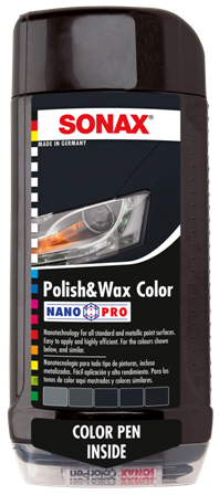 Sonax Polish & Wax Farebná leštenka - čierna - 500ml