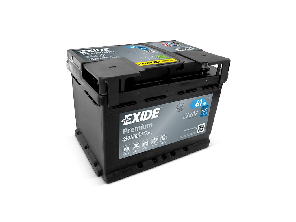 AKUMULÁTOR Exide Premium 12V 61Ah 600A EA612