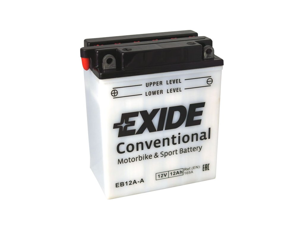 Motobatéria EXIDE BIKE Conventional 12Ah, 12V, YB12A-A, 12N12A-4A-1