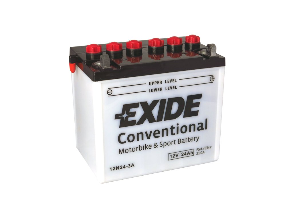 Motobatéria EXIDE BIKE Conventional 24Ah, 12V, 12N24-3A