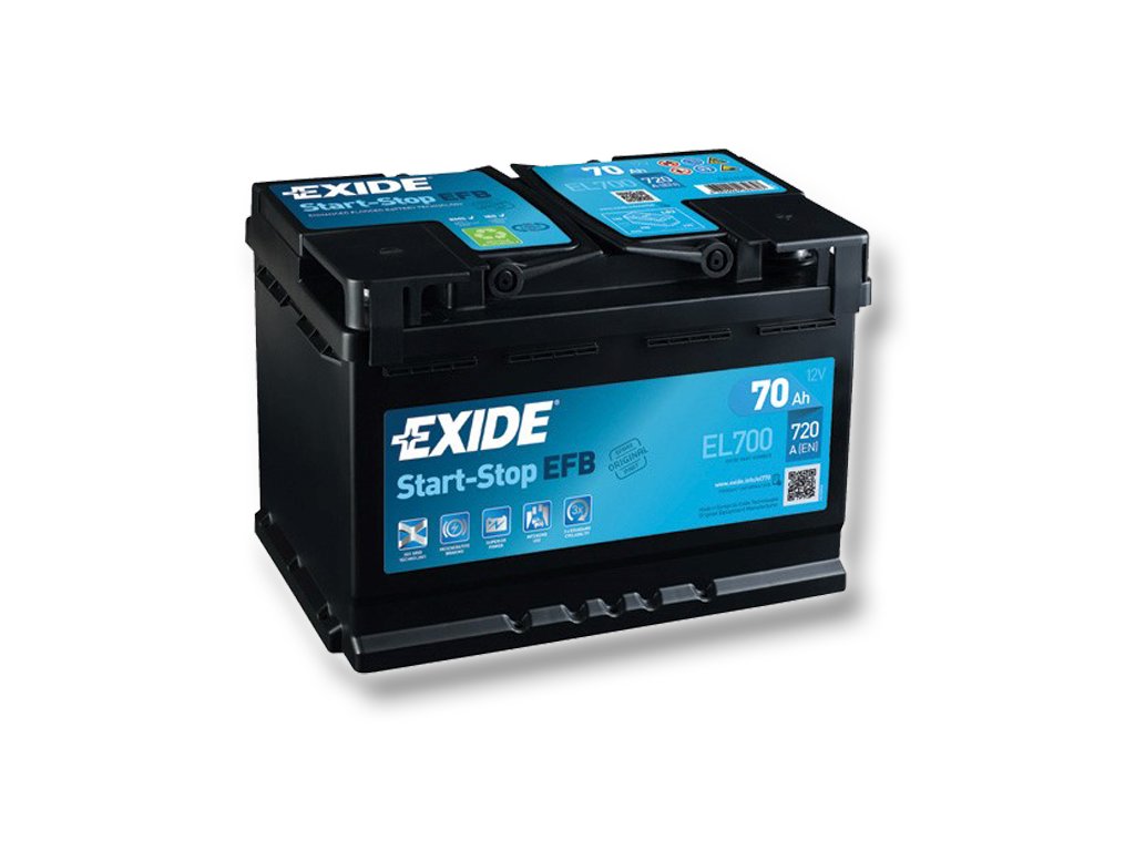 Autobatéria EXIDE Start-Stop EFB 70Ah, 760A, 12V, EL700