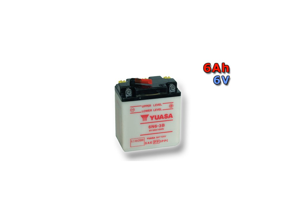 Motobatéria YUASA 6N6-3B 6Ah, 6V