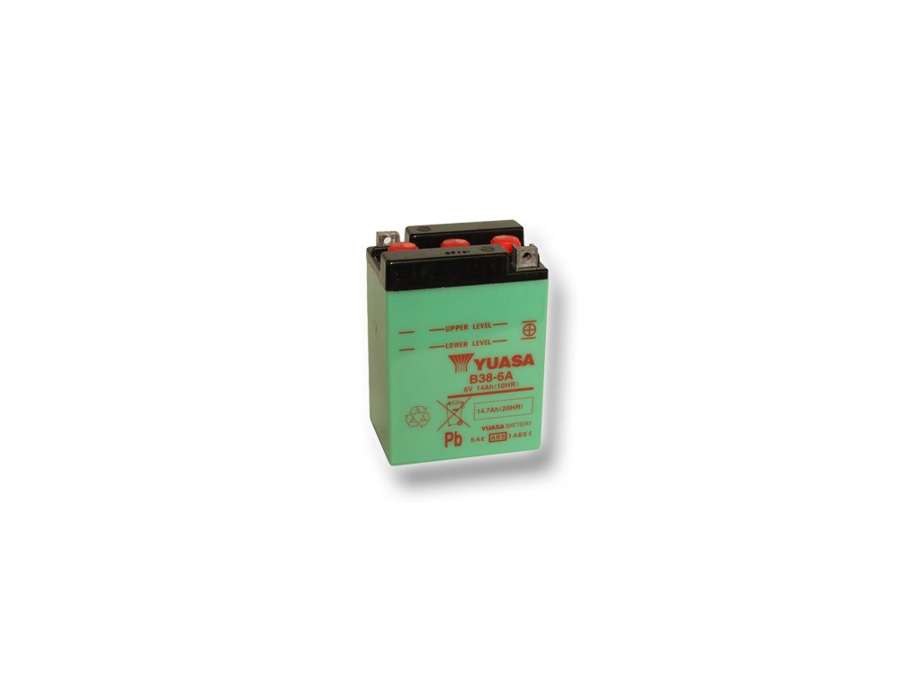 Motobatéria YUASA B38-6A 13Ah, 6V