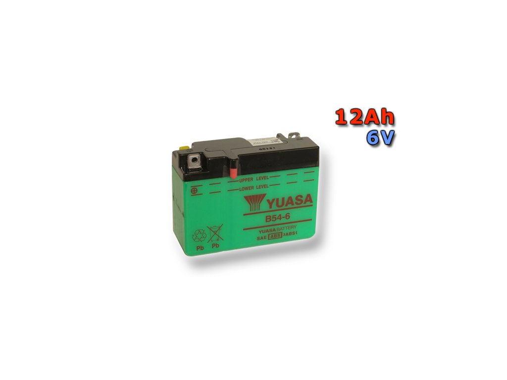 Motobatéria YUASA B54-6 12Ah, 6V