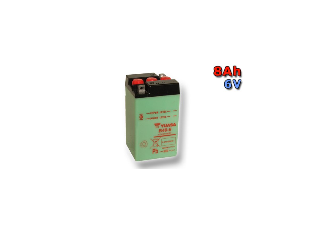 Motobatéria YUASA B49-6 8Ah, 6V