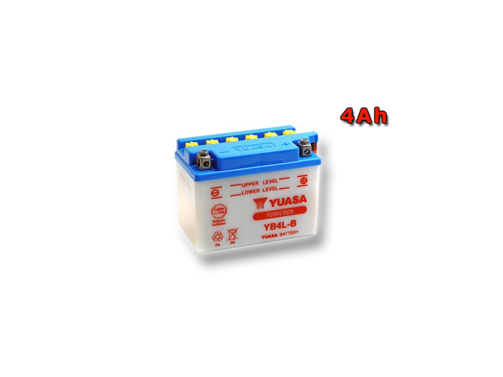 Motobatéria YUASA YB4L-B 4Ah, 12V