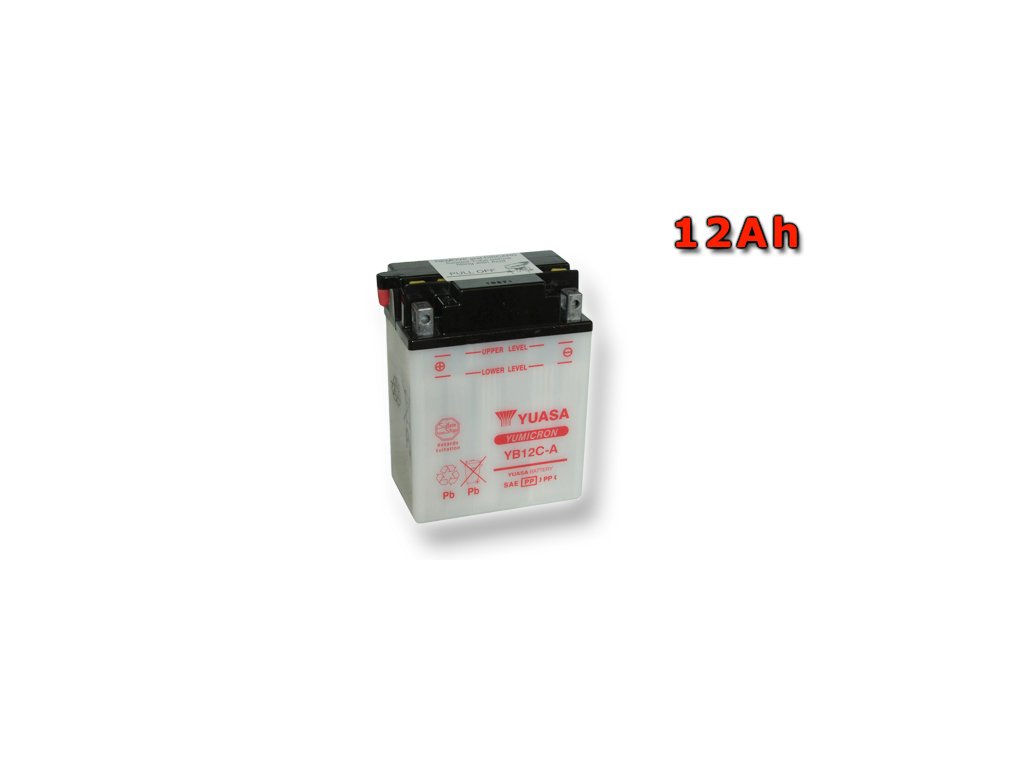 Motobatéria YUASA YB12C-A 12Ah, 12V
