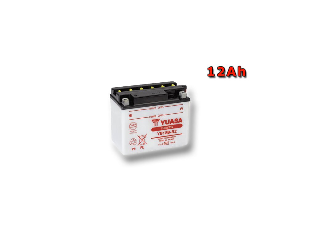 Motobatéria YUASA YB12B-B2 12Ah, 12V