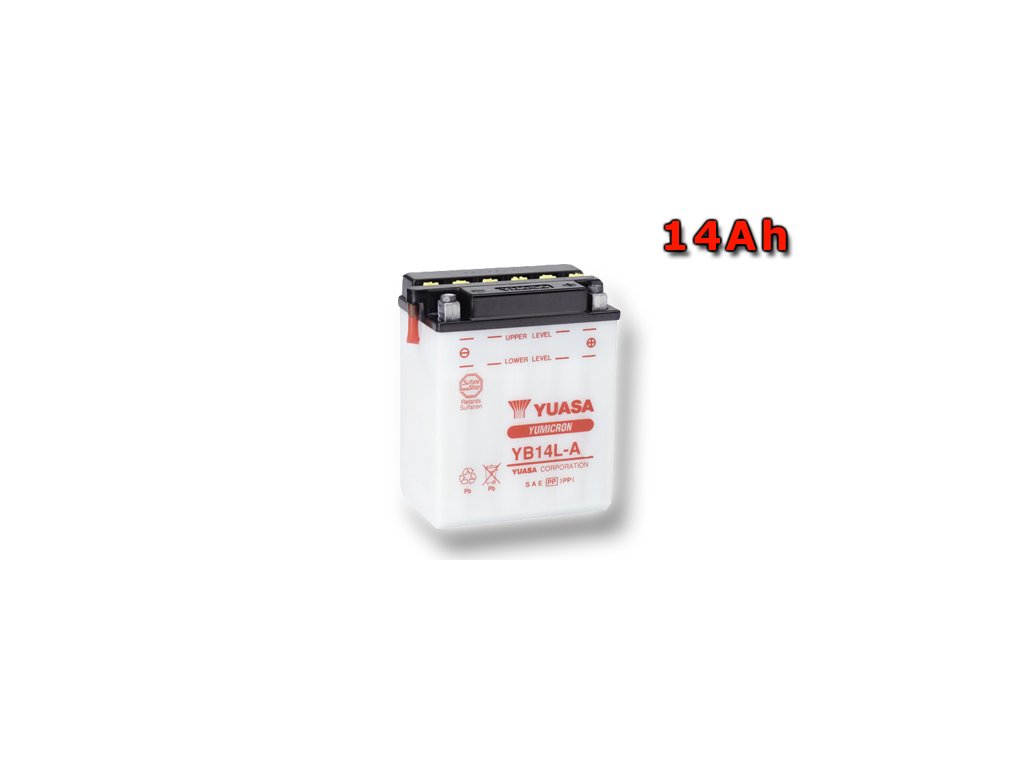 Motobatéria YUASA YB14L-A 14Ah, 12V