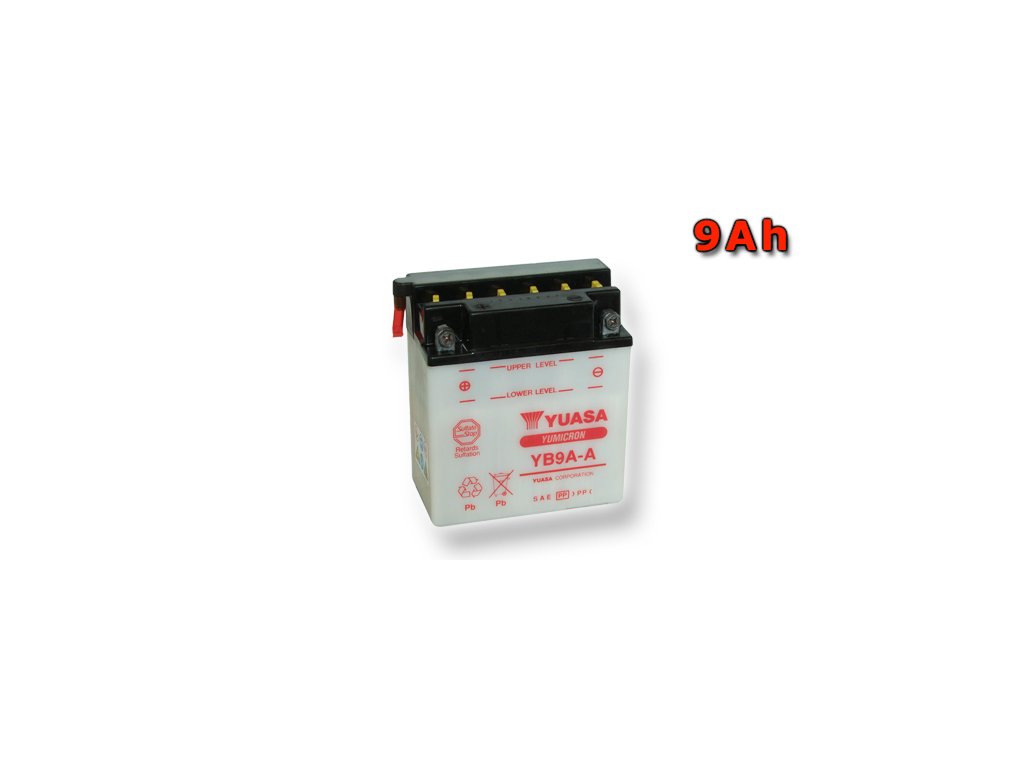 Motobatéria YUASA YB9A-A 9Ah, 12V