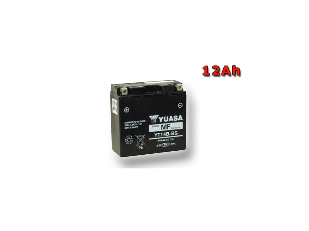 Motobatéria YUASA YT14B-BS 12Ah, 12V