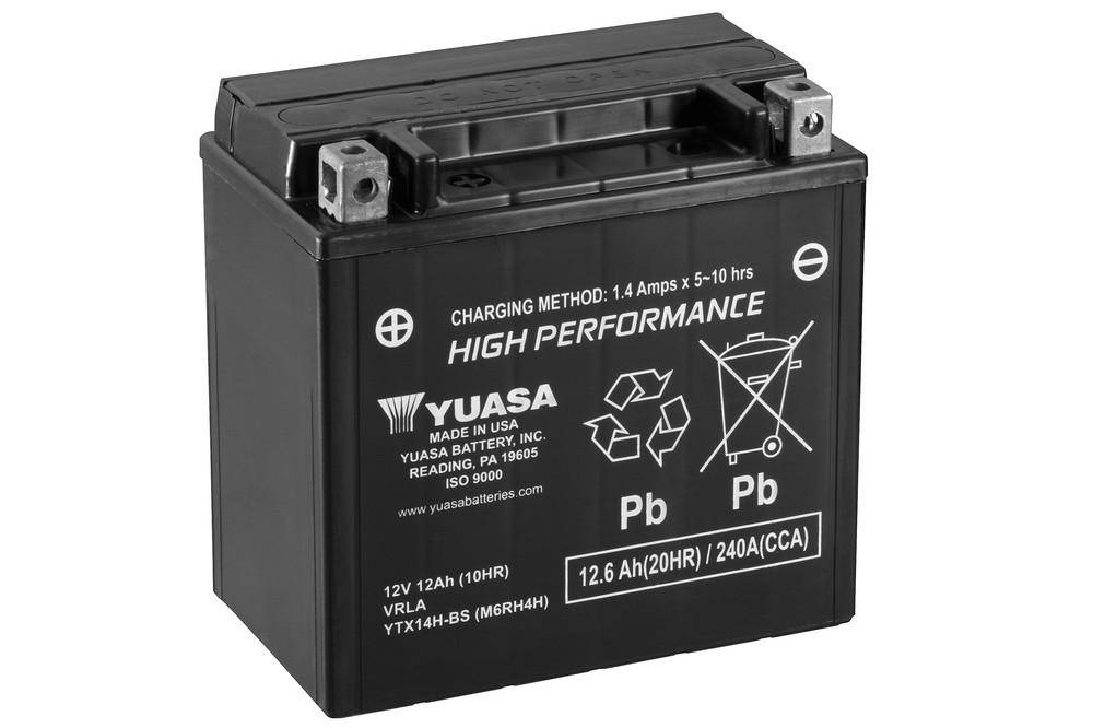 Motobatéria YUASA YTX14H-BS 12Ah, 12V