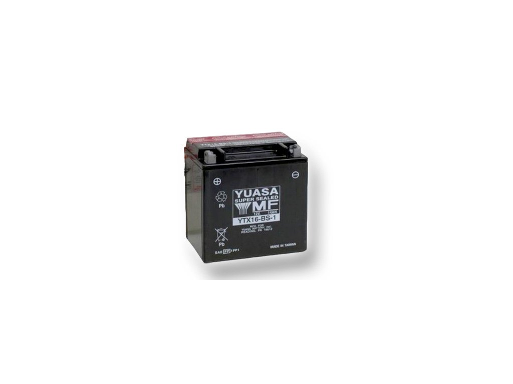 Motobatéria YUASA YTX16-BS-1 14Ah, 12V