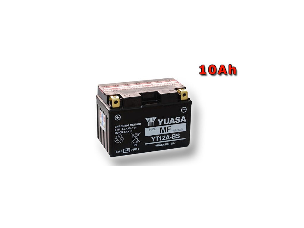 Motobatéria YUASA YT12A-BS 10Ah, 12V