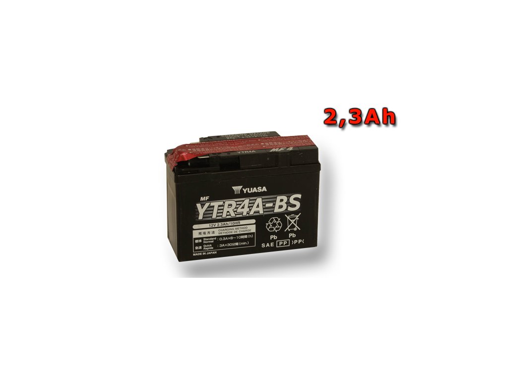 Motobatéria YUASA YTR4A-BS 2,3Ah, 12V