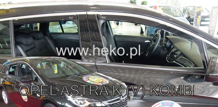Deflektory na Opel Astra K Combi od 2015 (+zadné)