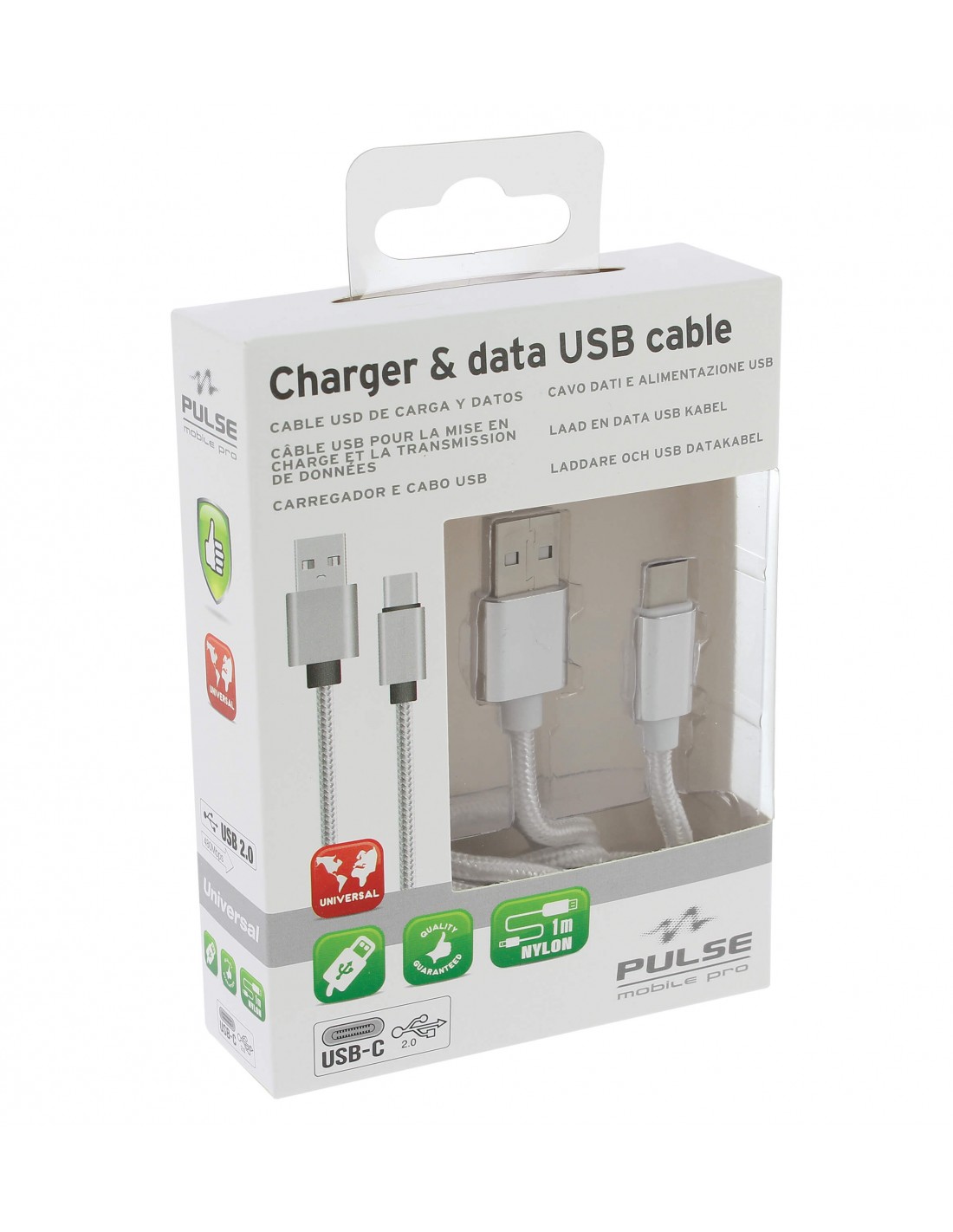 PULSE Nabíjací kábel USB/USBC
