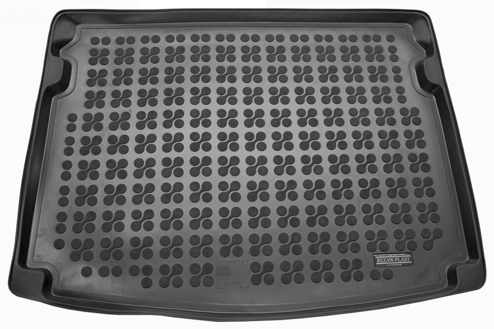 Gumová vanička do kufra Rezaw Plast Škoda Karoq od 2017 4x2 (dojazdové koleso, Variofex, 82cm)