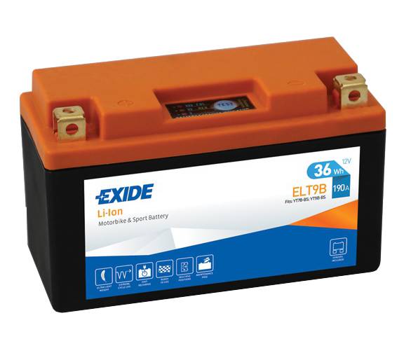 Motobatéria EXIDE BIKE Li-Ion 3Ah, 12V, ELT9B